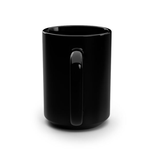 Cozy Bookshelf Black Mug – 15oz for Book Lovers - Image 3