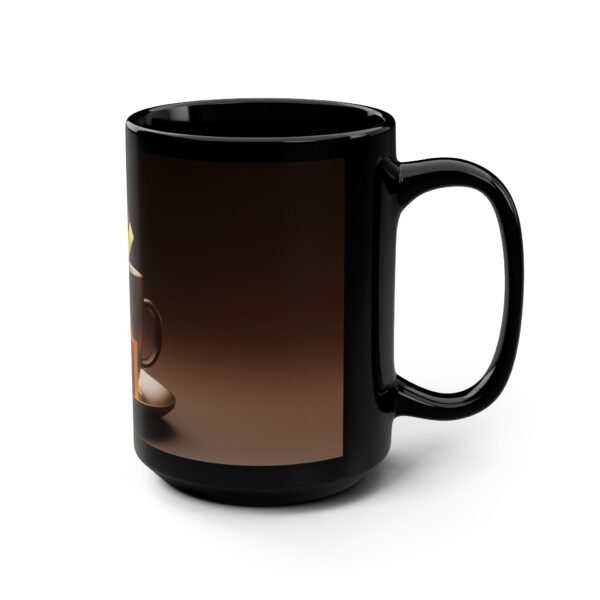 Elegant Concept Art Mug – Stylish 15oz Black Coffee Mug - Image 2