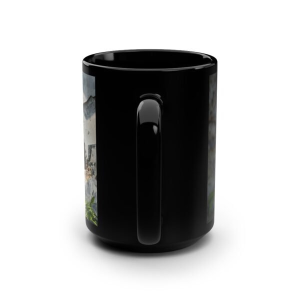 Wall Art Black Mug – 15oz Coffee Cup for Book Lovers - Image 4