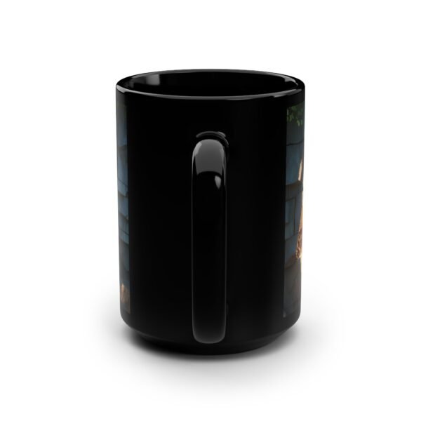 Mystical Forest Escape Black Mug – 15oz Nature-Inspired - Image 4