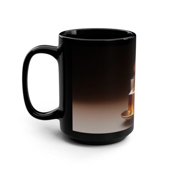 Elegant Concept Art Mug – Stylish 15oz Black Coffee Mug - Image 4