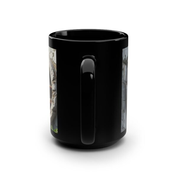 Cozy Home Library Black Mug – 15oz Coffee Cup for Book Lovers - Image 3