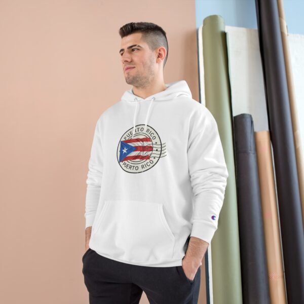 Puerto Rico Postal Stamp Hoodie Champion Hoodie - Image 2