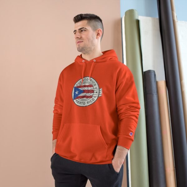 Puerto Rico Postal Stamp Hoodie Champion Hoodie - Image 11