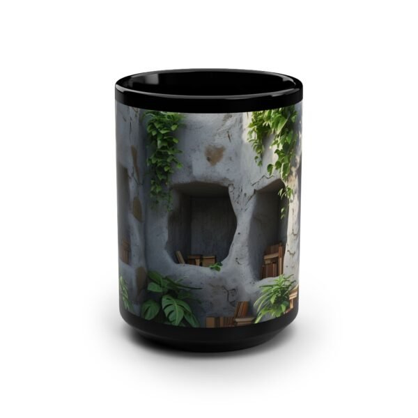 Nature-Inspired Black Mug – 15oz for Coffee Lovers