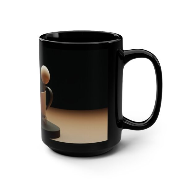 Modern Viral Concept Classic Black Coffee Cup for Art Lovers - Image 2