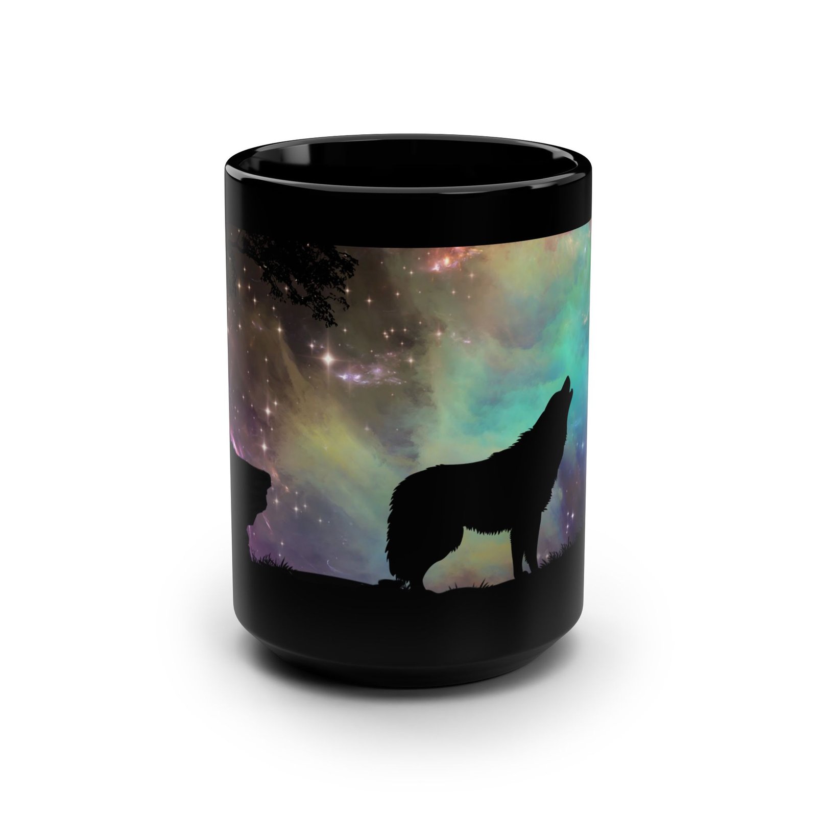 Eternal Galaxy Black Mug – 15oz Cosmic Space Coffee Cup