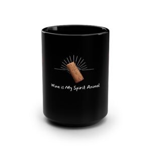 Funny Wine Lover's Black Mug | Perfect Gift for Friends