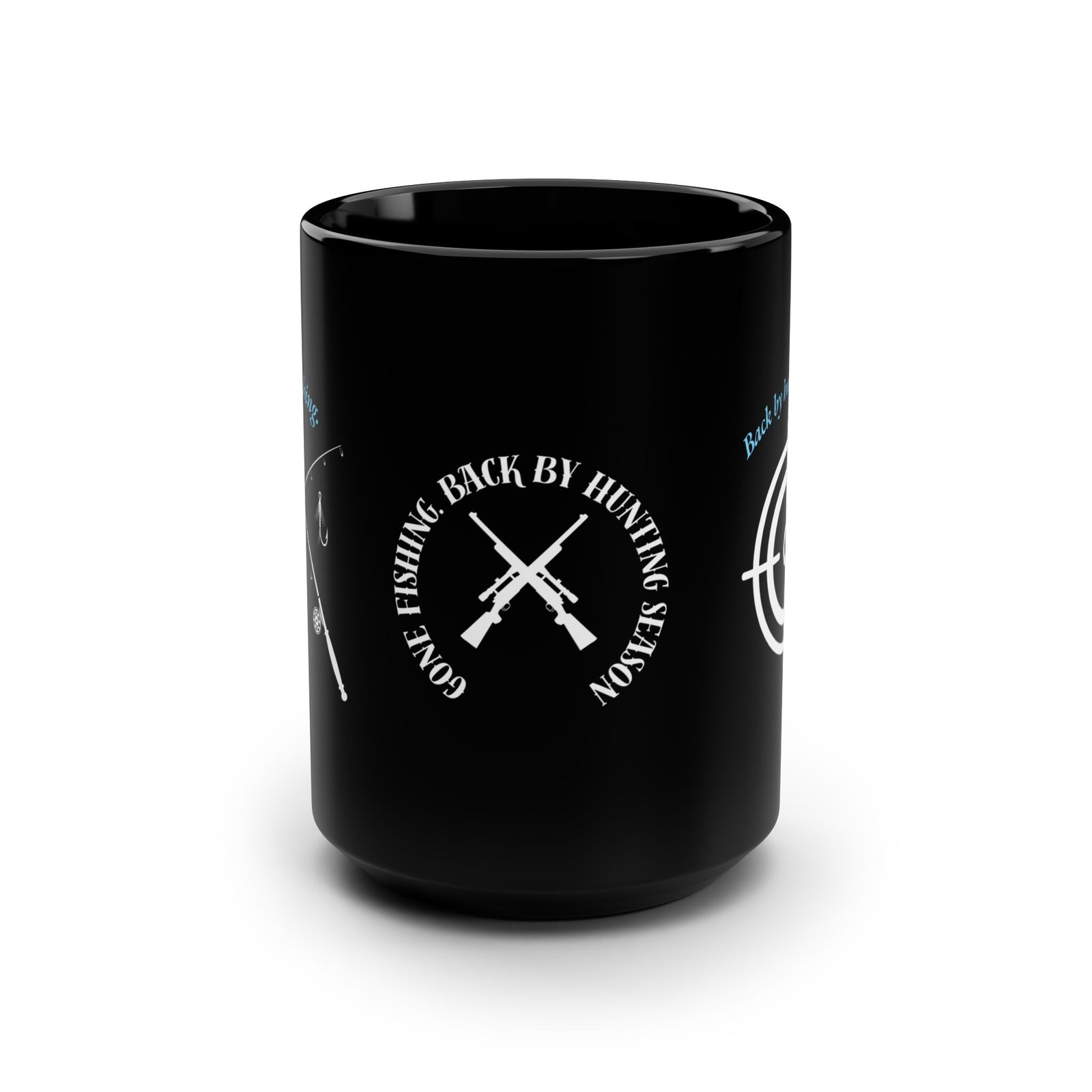 Hunter’s Black Mug – 15oz Rugged Outdoor Coffee Cup