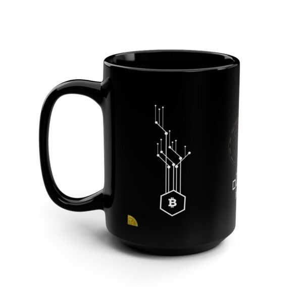 Bitcoin Growth Black Mug - 15oz Cryptocurrency Coffee Cup - Image 4