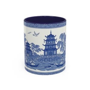 Blue Willow Ceramic Coffee Mug – Where History Meets Your Morning Ritual