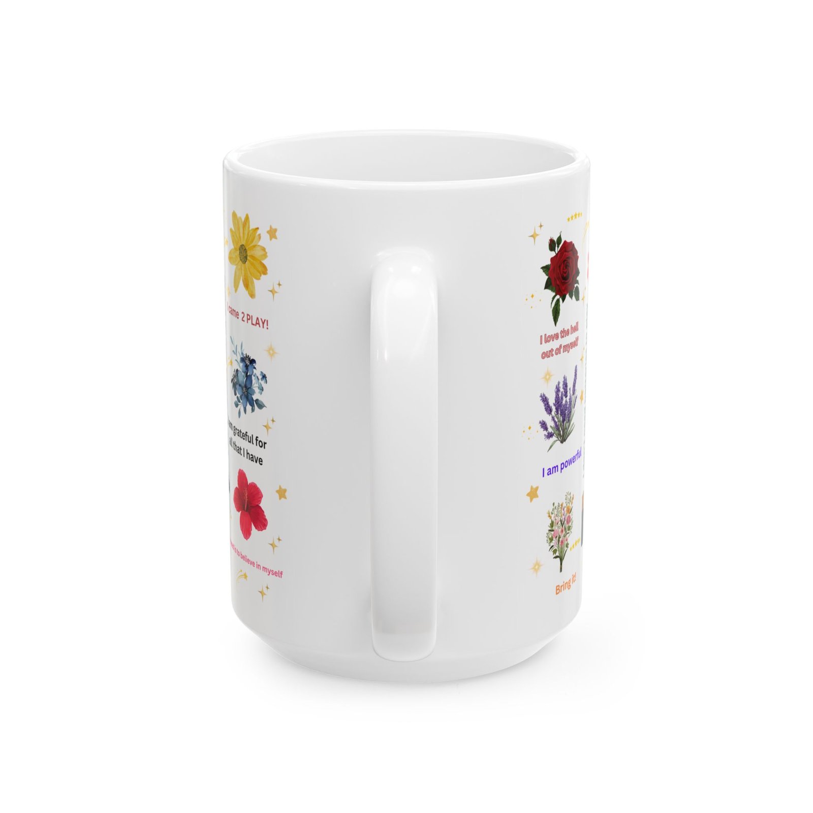 Empowering Mental Health Mug  15oz Daily Affirmations Glass Cup, Perfect Gift for Her or Best Friend - Image 6