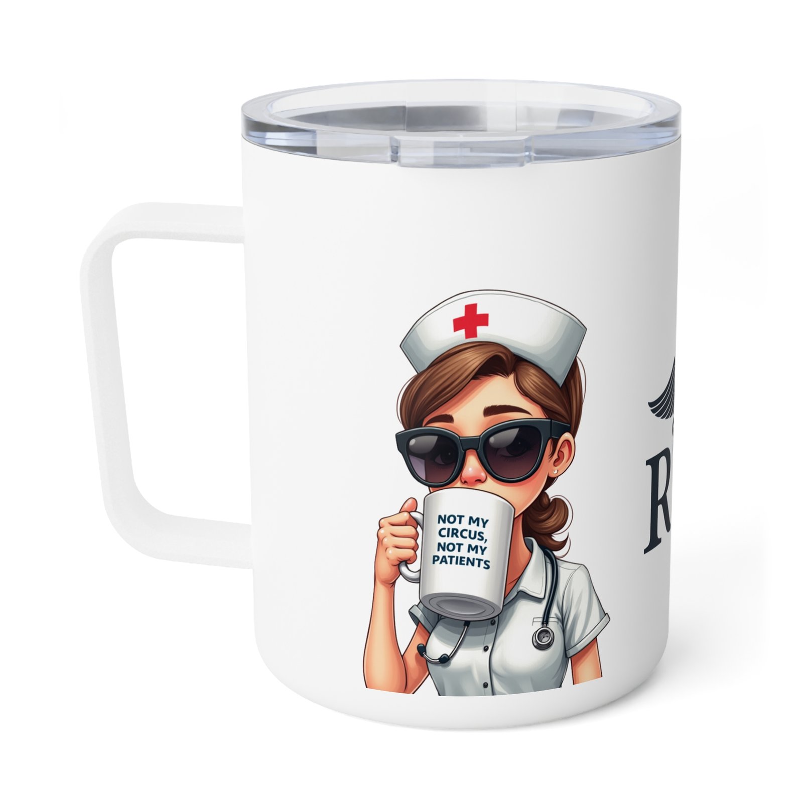 Nurse Coffee Mug, Insulated Mug for RN, Perfect Gift for Nurses, Coffee Lovers, Hospital Staff, Funny Nurse Cup, Healthcare Appreciation - Image 3