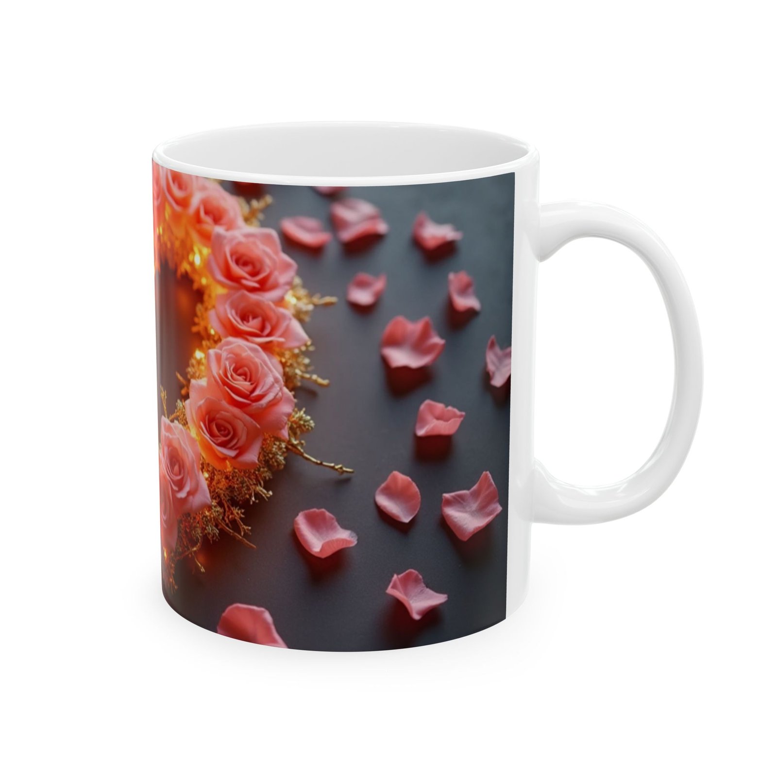 Romantic Heart Rose Ceramic Mug | Perfect for Love & Valentine's Day - Image 4