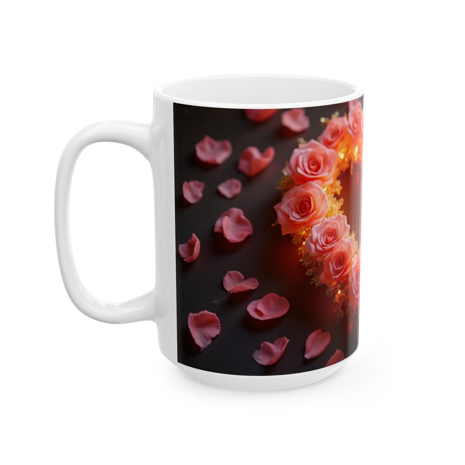 Romantic Heart Rose Ceramic Mug | Perfect for Love & Valentine's Day - Image 8