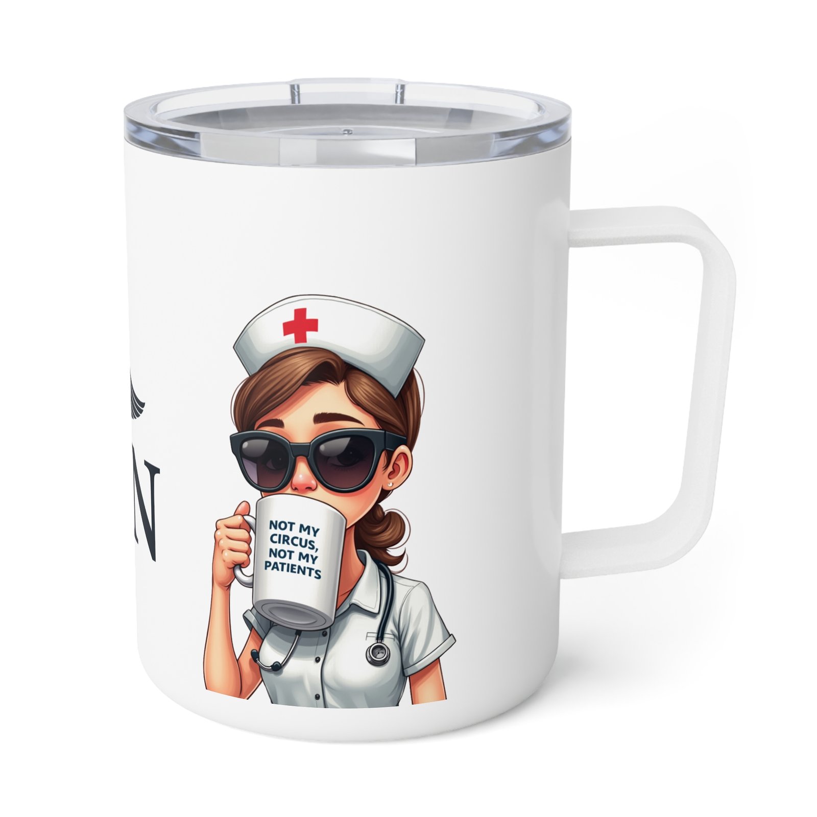 Nurse Coffee Mug, Insulated Mug for RN, Perfect Gift for Nurses, Coffee Lovers, Hospital Staff, Funny Nurse Cup, Healthcare Appreciation - Image 4