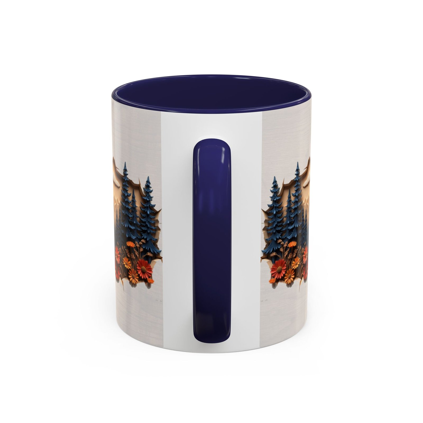 Rustic Wood Effect Mug with Mountain and Pine Tree Design | Wilderness Lover Tea Mug | Cabin Decor | Perfect Vacation Home Gift - Image 8