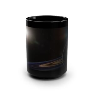 Galactic Horizon Black Mug – 15oz Cosmic-Themed Coffee Cup
