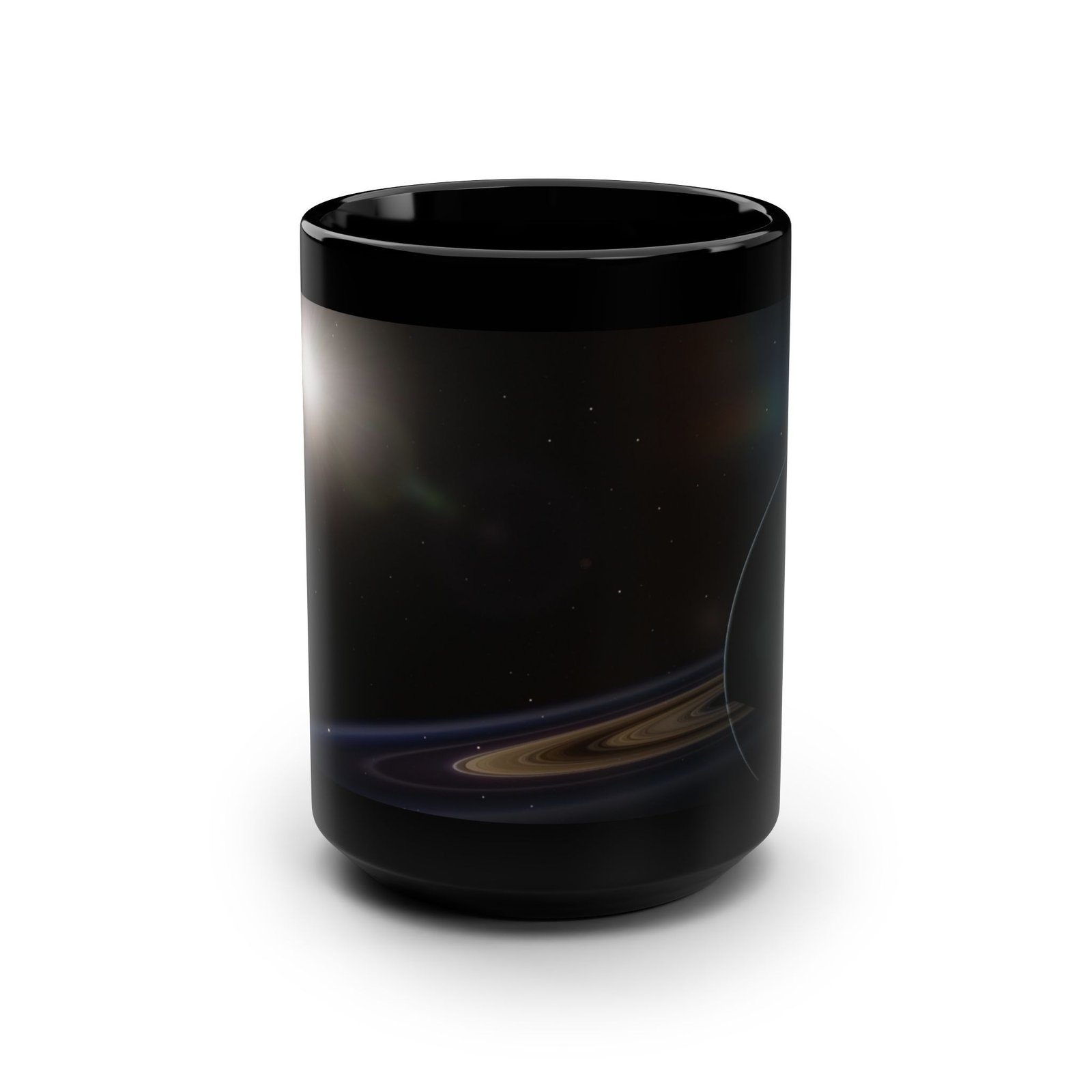 Galactic Horizon Black Mug – 15oz Cosmic-Themed Coffee Cup