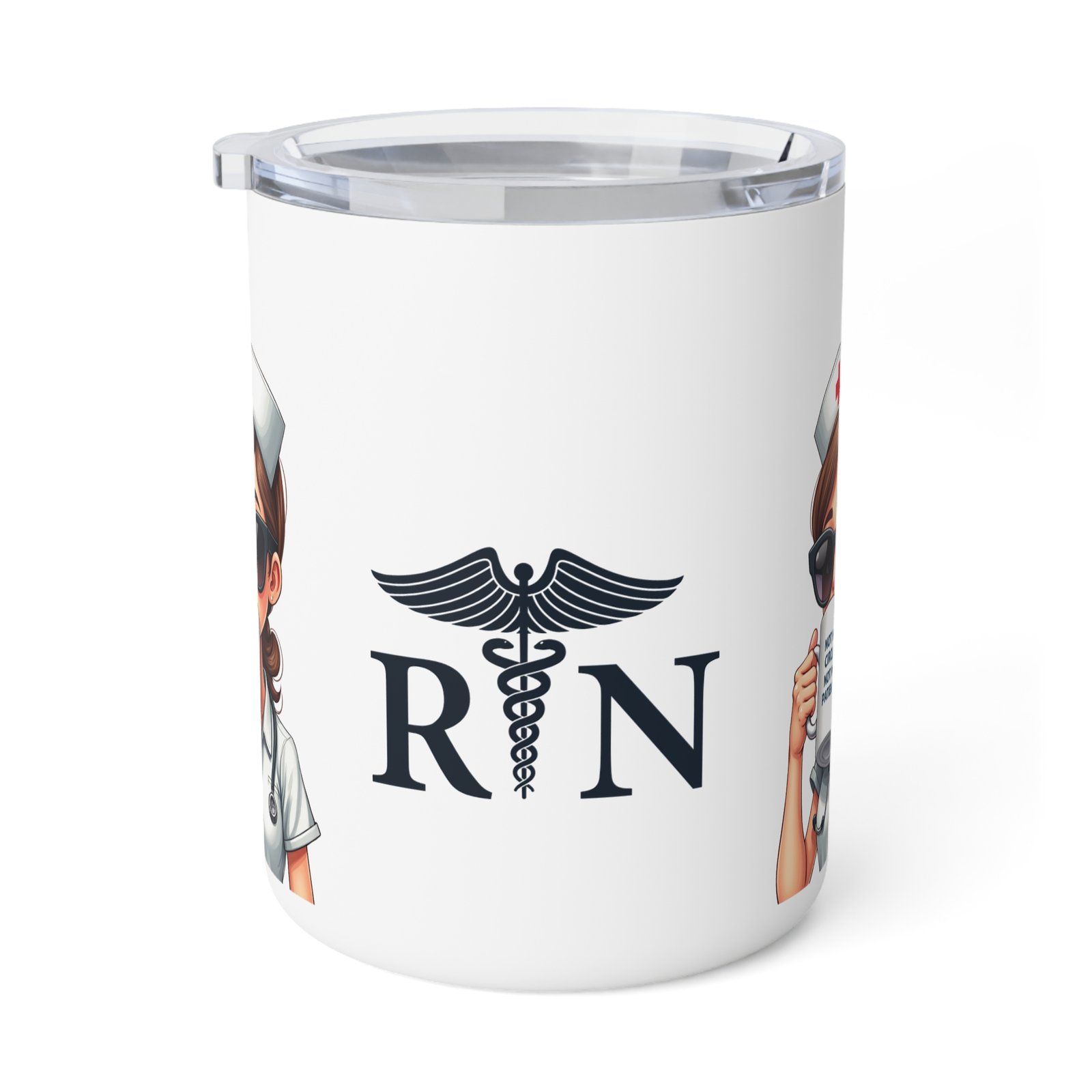 Nurse Coffee Mug, Insulated Mug for RN, Perfect Gift for Nurses, Coffee Lovers, Hospital Staff, Funny Nurse Cup, Healthcare Appreciation