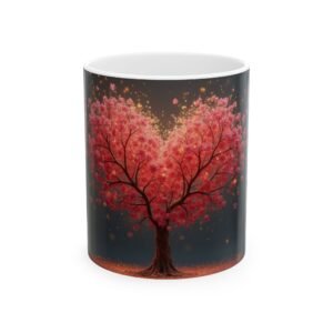 Heart Tree Ceramic Mug - 11oz & 15oz - Perfect for Gifts and Celebrations