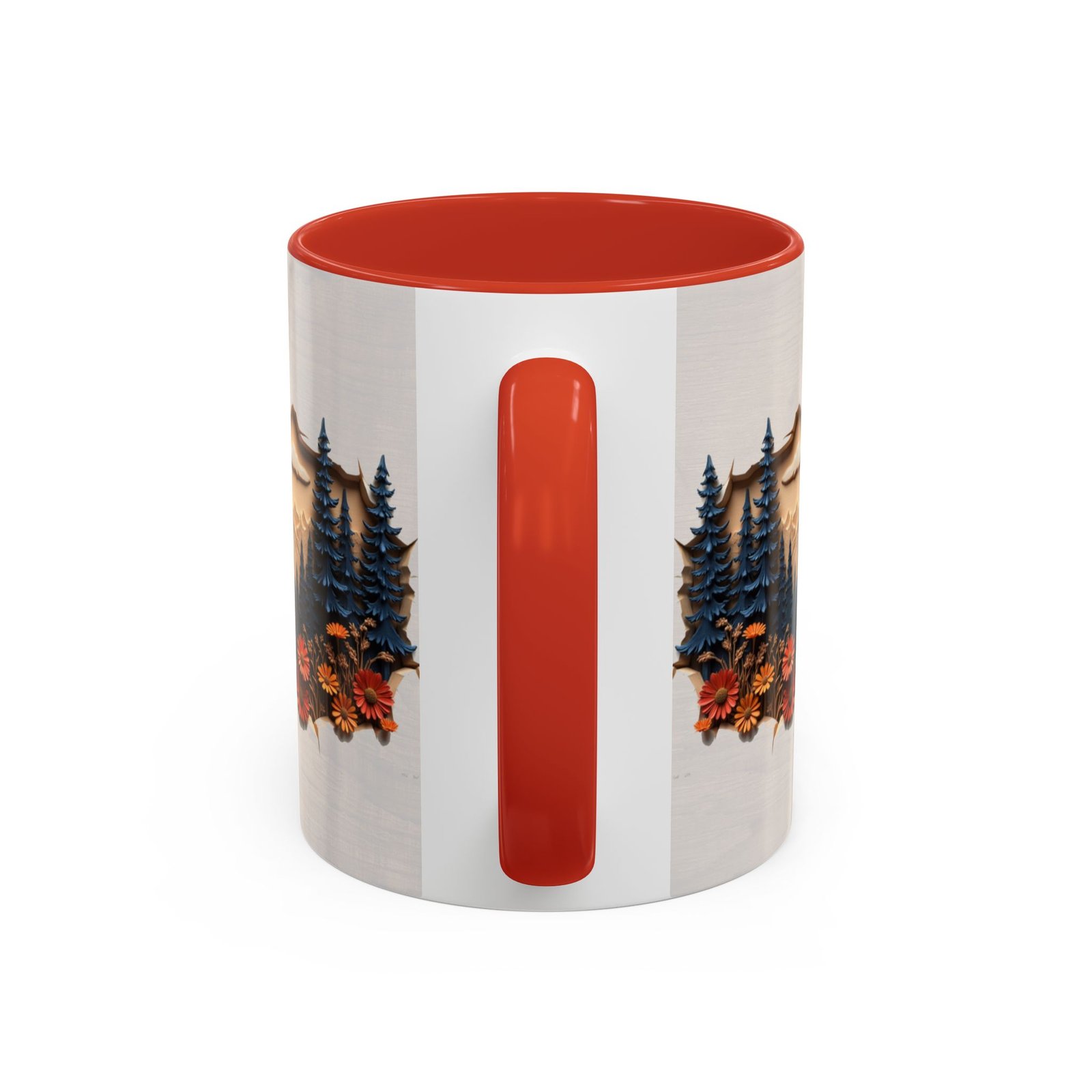 Rustic Wood Effect Mug with Mountain and Pine Tree Design | Wilderness Lover Tea Mug | Cabin Decor | Perfect Vacation Home Gift - Image 16