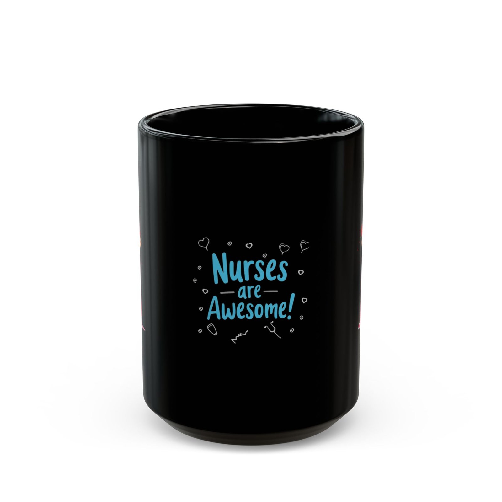 Nurse Hustle Black Ceramic Mug | 11oz & 15oz Coffee Cup | Funny Nurse Gift - Image 5