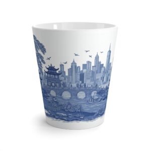 Blue Willow Vintage Mug | Classic Blue and White Ceramic Cup | Retro Tea and Coffee Mug