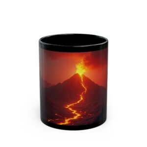 Volcanic Eruption Mug | 3D Cracked Mug Design with Realistic Lava Effect | Unique Gift for Fantasy and Creative Enthusiasts
