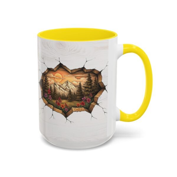 Wood Panel Effect Mug with Pine Trees and Mountains | Tea Mug for Wilderness Lovers | Rustic Cabin Decor | Vacation Home Gift - Image 62