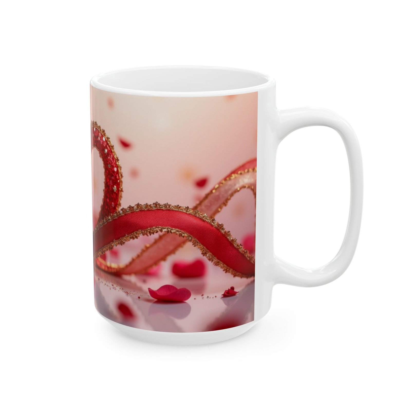 Heart-Shaped Glitter Ceramic Mug for Romantic Moments - Image 7